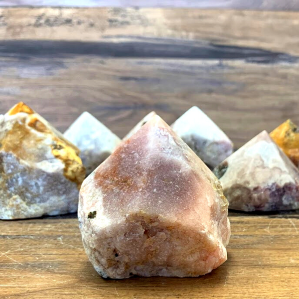 Wholesale Pink Amethyst Polished Tip 2 to 4" - Sold by Piece-Polished Tips-Angelic Healing Crystals Wholesale