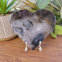 Agate Slice Thin Heart - Large (4.5-6")-Hearts-Angelic Healing Crystals Wholesale