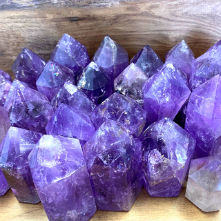 Wholesale Amethyst Polished Pillars AA Quality 2 to 5" from Bolivia-Pillars-Angelic Healing Crystals Wholesale