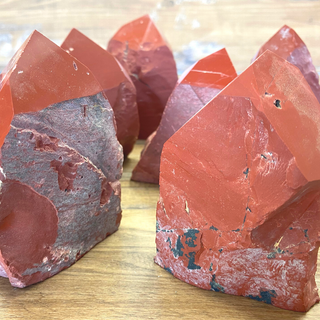 Wholesale Red Jasper Polished Tips - Sold by Piece-Tips-Angelic Healing Crystals Wholesale