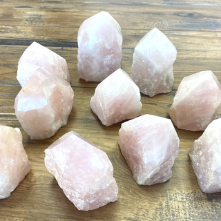 Wholesale Rose Quartz Polished Tips - Sold by Piece-Polished Tips-Angelic Healing Crystals Wholesale