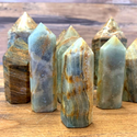Blue Onyx Polished Pillar .5 to .99 lb-Pillars-Angelic Healing Crystals Wholesale