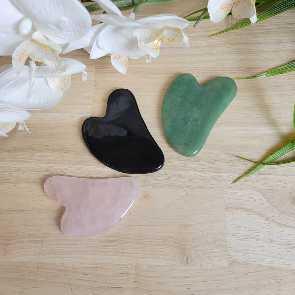 Gemstone Gua Sha Stone-Massage Stones-Angelic Healing Crystals Wholesale
