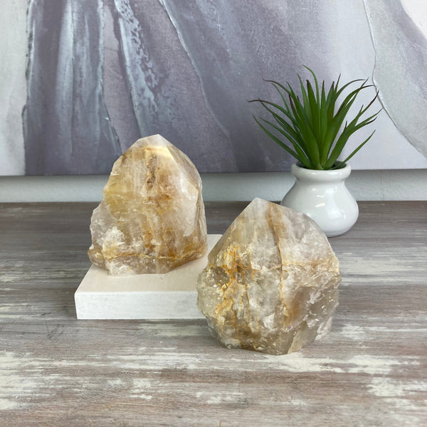 Golden Healer Polished Tip-Pillars-Angelic Healing Crystals Wholesale