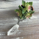 Quartz Point Keychain Clear and Smoky-Keychains-Angelic Healing Crystals Wholesale