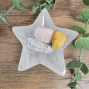 Selenite Star Bowl - 4" x 3.25"-Bowls-Angelic Healing Crystals Wholesale